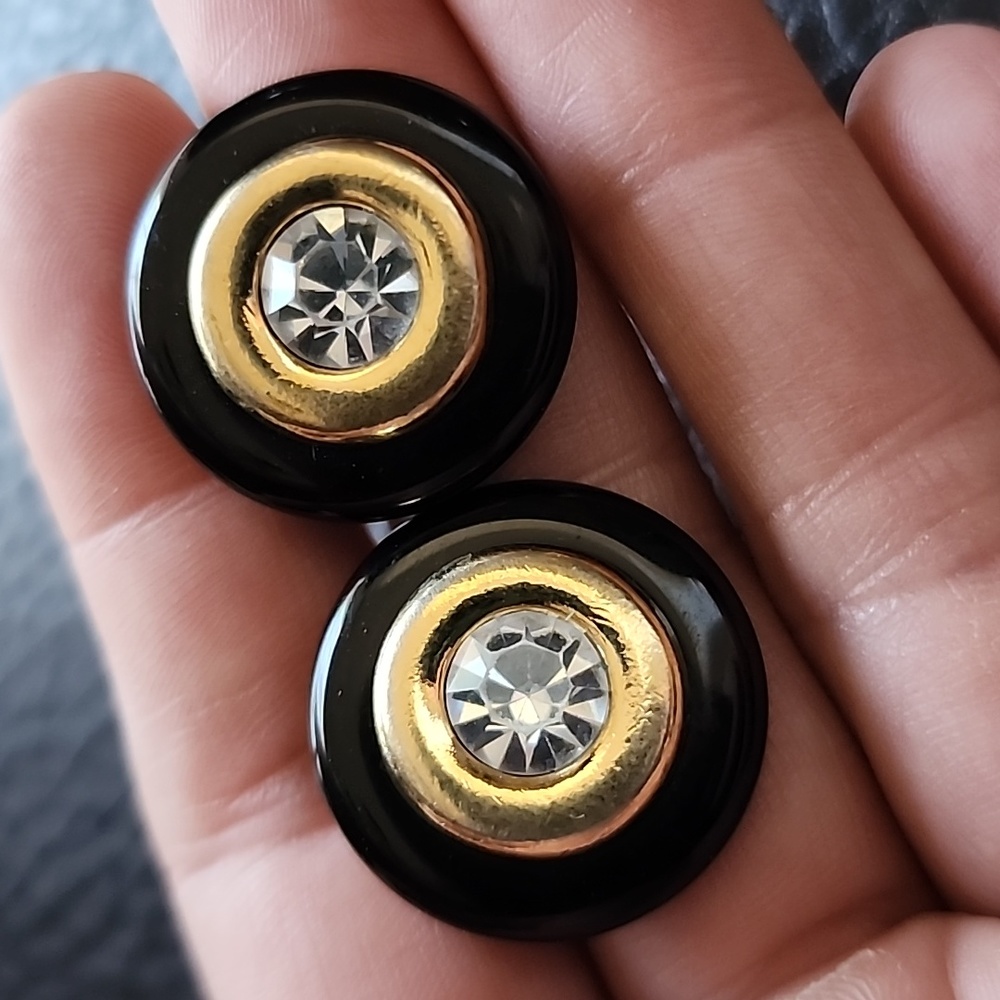 Vtg Kenneth Jay Lane For Avon Clip On Earrings - image 4